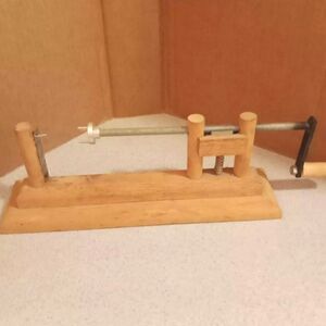 Wooden Hand Crank Apple Corer
